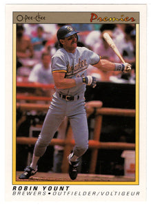 Robin Yount - Milwaukee Brewers (MLB Baseball Card) 1991 O-Pee-Chee Premier # 131 NM/MT