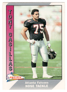 Tony Casillas - Atlanta Falcons (NFL Football Card) 1991 Pacific # 7 Mint