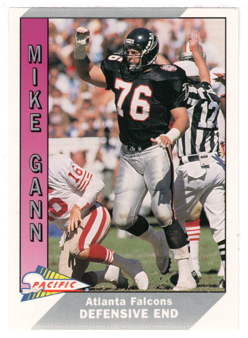 Mike Gann - Atlanta Falcons (NFL Football Card) 1991 Pacific # 12 Mint