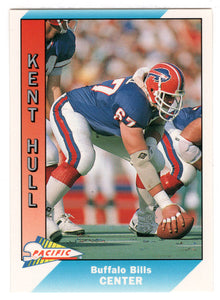 Kent Hull - Buffalo Bills (NFL Football Card) 1991 Pacific # 23 Mint