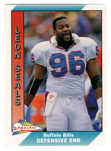 Leon Seals - Buffalo Bills (NFL Football Card) 1991 Pacific # 30 Mint