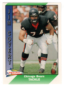 Jim Covert - Chicago Bears (NFL Football Card) 1991 Pacific # 45 Mint