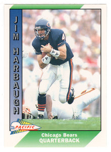 Jim Harbaugh - Chicago Bears (NFL Football Card) 1991 Pacific # 49 Mint