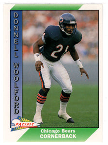 Donnell Woolford - Chicago Bears (NFL Football Card) 1991 Pacific # 55 Mint