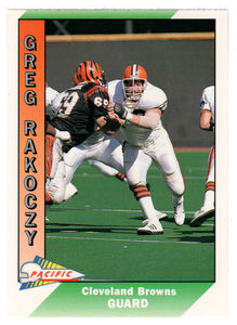 Gregg Rakoczy - Cleveland Browns (NFL Football Card) 1991 Pacific # 89 Mint