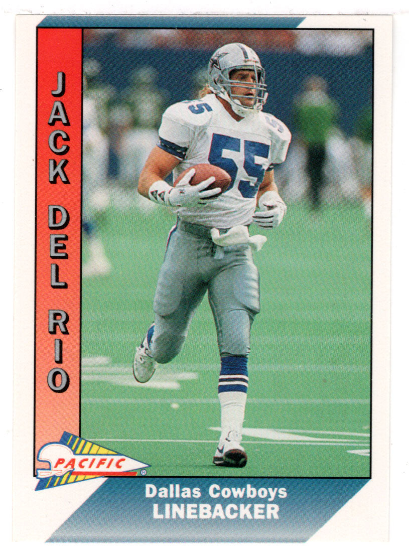 Jack Del Rio - Dallas Cowboys (NFL Football Card) 1991 Pacific # 95 Mint