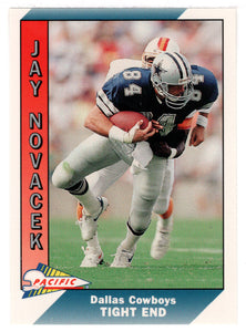 Jay Novacek - Dallas Cowboys (NFL Football Card) 1991 Pacific # 104 Mint