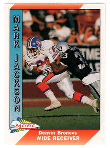 Mark Jackson - Denver Broncos (NFL Football Card) 1991 Pacific # 118 Mint