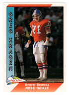 Greg Kragen - Denver Broncos (NFL Football Card) 1991 Pacific # 120 Mint