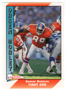 Orson Mobley - Denver Broncos (NFL Football Card) 1991 Pacific # 122 Mint