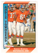 Andrew Townsend RC - Denver Broncos (NFL Football Card) 1991 Pacific # 128 Mint