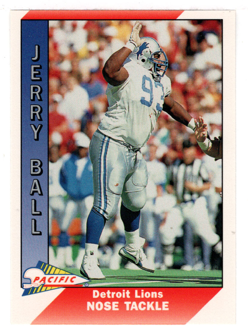 Jerry Ball - Detroit Lions (NFL Football Card) 1991 Pacific # 130 Mint