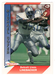 Michael Cofer - Detroit Lions (NFL Football Card) 1991 Pacific # 135 Mint