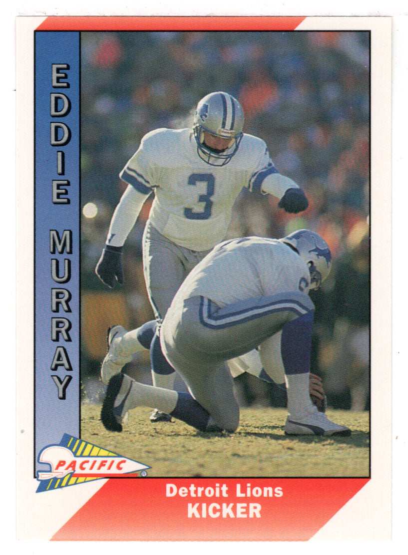 Eddie Murray - Detroit Lions (NFL Football Card) 1991 Pacific # 141 Mint