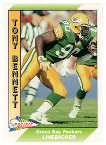 Tony Bennett - Green Bay Packers (NFL Football Card) 1991 Pacific # 149 Mint