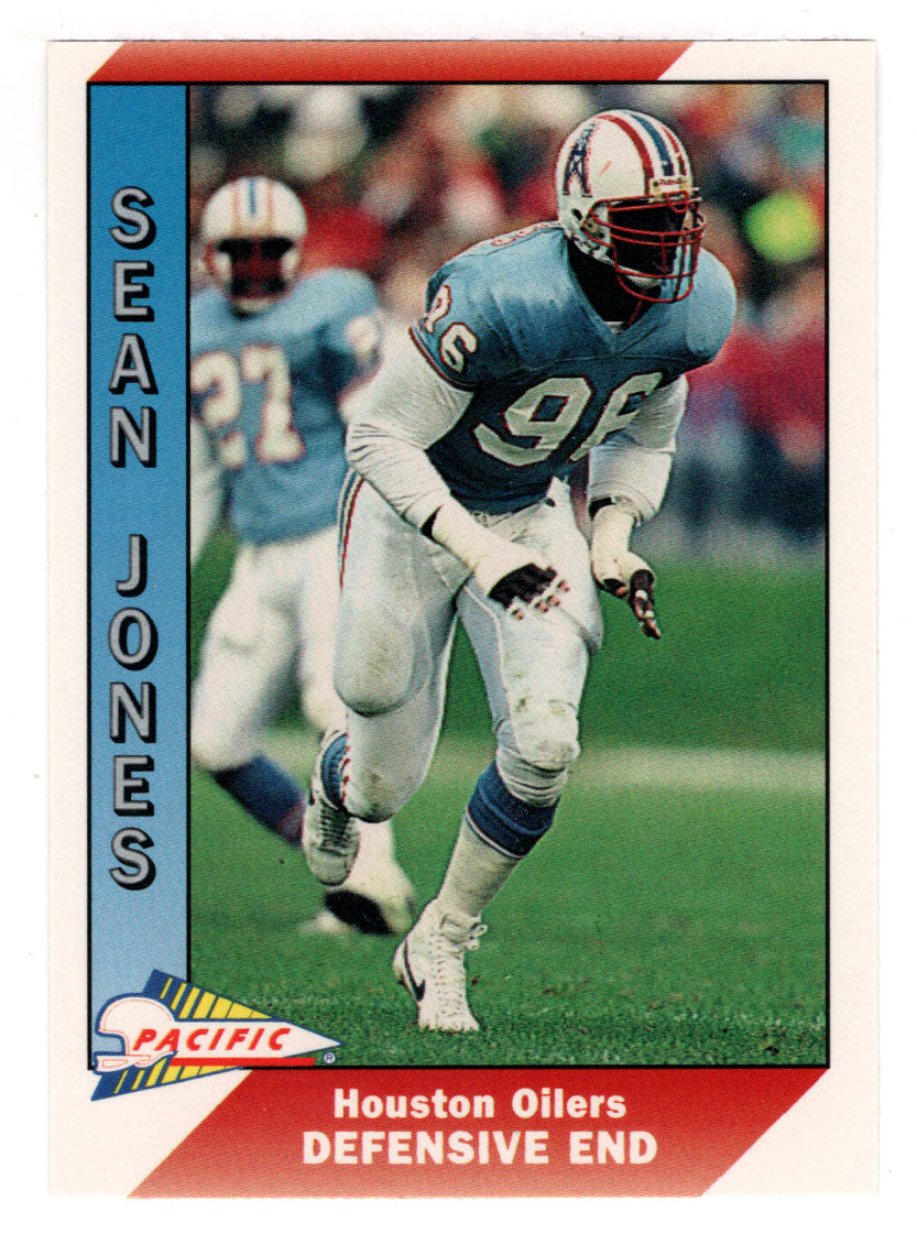 Sean Jones - Houston Oilers (NFL Football Card) 1991 Pacific # 176 Mint