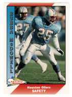 Bubba McDowell - Houston Oilers (NFL Football Card) 1991 Pacific # 179 Mint