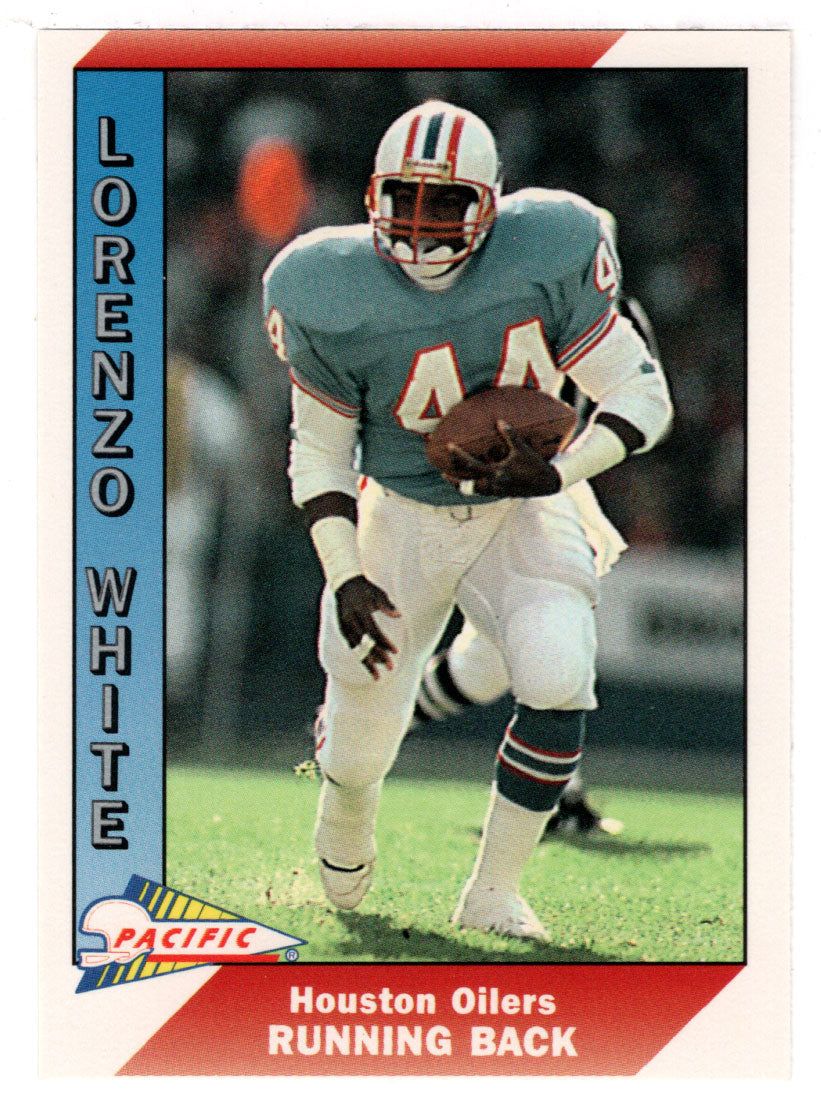 Lorenzo White - Houston Oilers (NFL Football Card) 1991 Pacific # 185 Mint