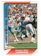 John Grimsley - Houston Oilers (NFL Football Card) 1991 Pacific # 186 Mint