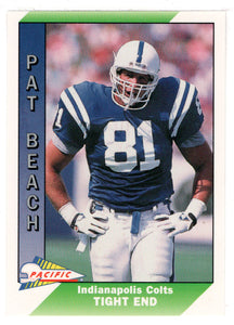 Pat Beach - Indianapolis Colts (NFL Football Card) 1991 Pacific # 187 Mint