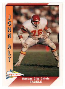 John Alt - Kansas City Chiefs (NFL Football Card) 1991 Pacific # 205 Mint