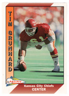 Tim Grunhard - Kansas City Chiefs (NFL Football Card) 1991 Pacific # 208 Mint