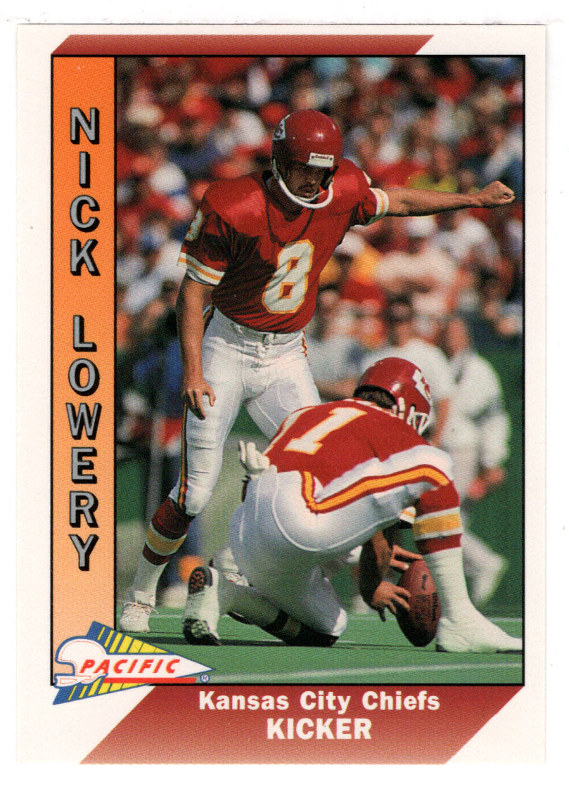 Nick Lowery - Kansas City Chiefs (NFL Football Card) 1991 Pacific # 210 Mint