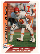 David Szott RC - Kansas City Chiefs (NFL Football Card) 1991 Pacific # 221 Mint