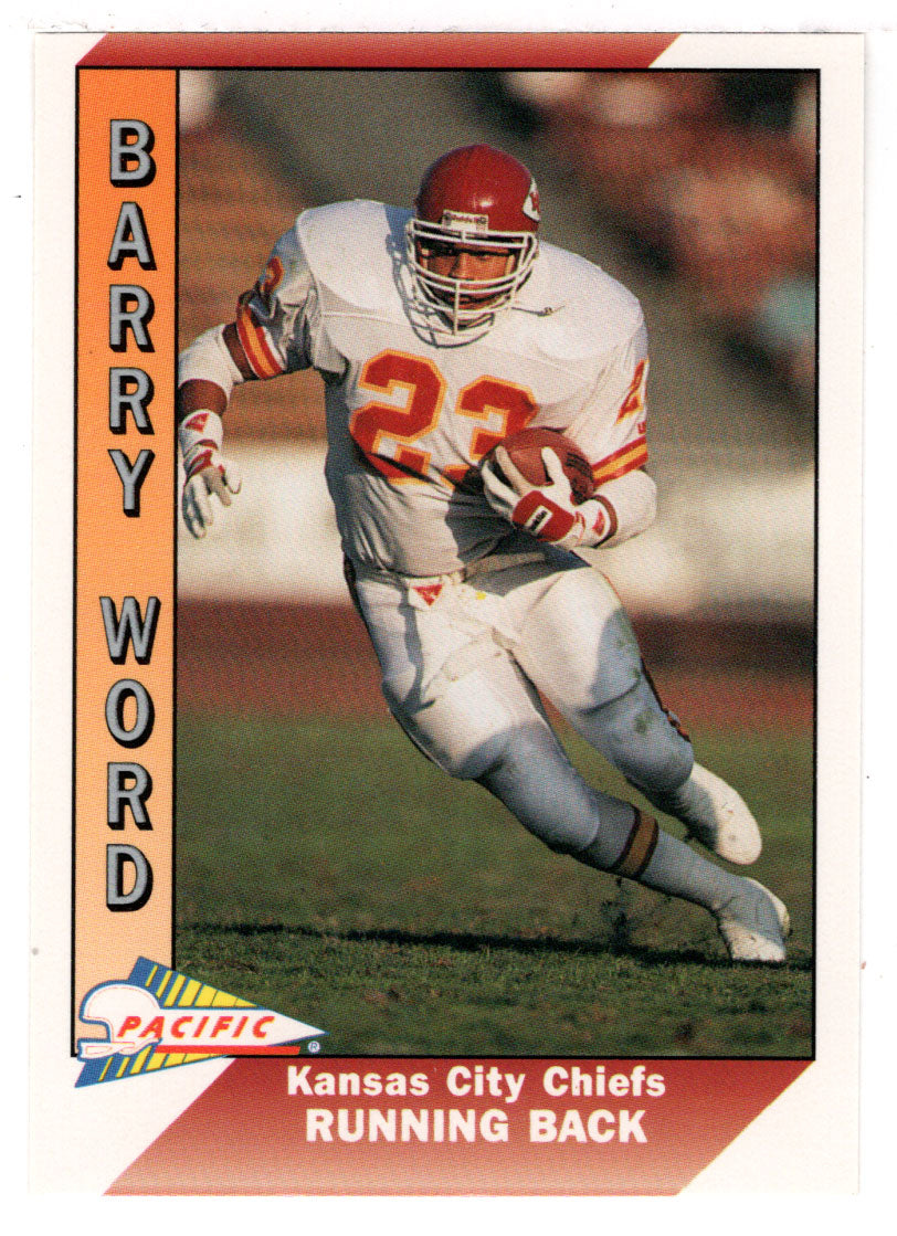 Barry Word - Kansas City Chiefs (NFL Football Card) 1991 Pacific # 223 Mint