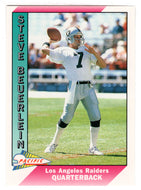 Steve Beuerlein - Los Angeles Raiders (NFL Football Card) 1991 Pacific # 227 Mint