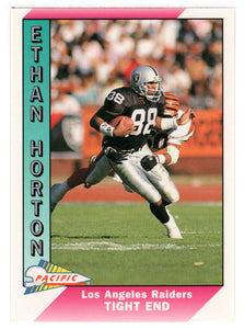 Ethan Horton - Los Angeles Raiders (NFL Football Card) 1991 Pacific # 233 Mint