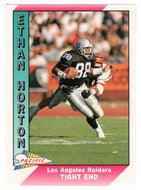 Ethan Horton - Los Angeles Raiders (NFL Football Card) 1991 Pacific # 233 Mint