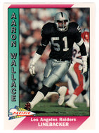 Aaron Wallace - Los Angeles Raiders (NFL Football Card) 1991 Pacific # 242 Mint