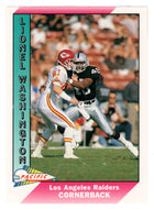 Lionel Washington - Los Angeles Raiders (NFL Football Card) 1991 Pacific # 243 Mint