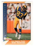 Willie Anderson - Los Angeles Rams (NFL Football Card) 1991 Pacific # 245 Mint