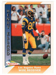 Henry Ellard - Los Angeles Rams (NFL Football Card) 1991 Pacific # 249 Mint