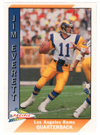 Jim Everett - Los Angeles Rams (NFL Football Card) 1991 Pacific # 250 Mint