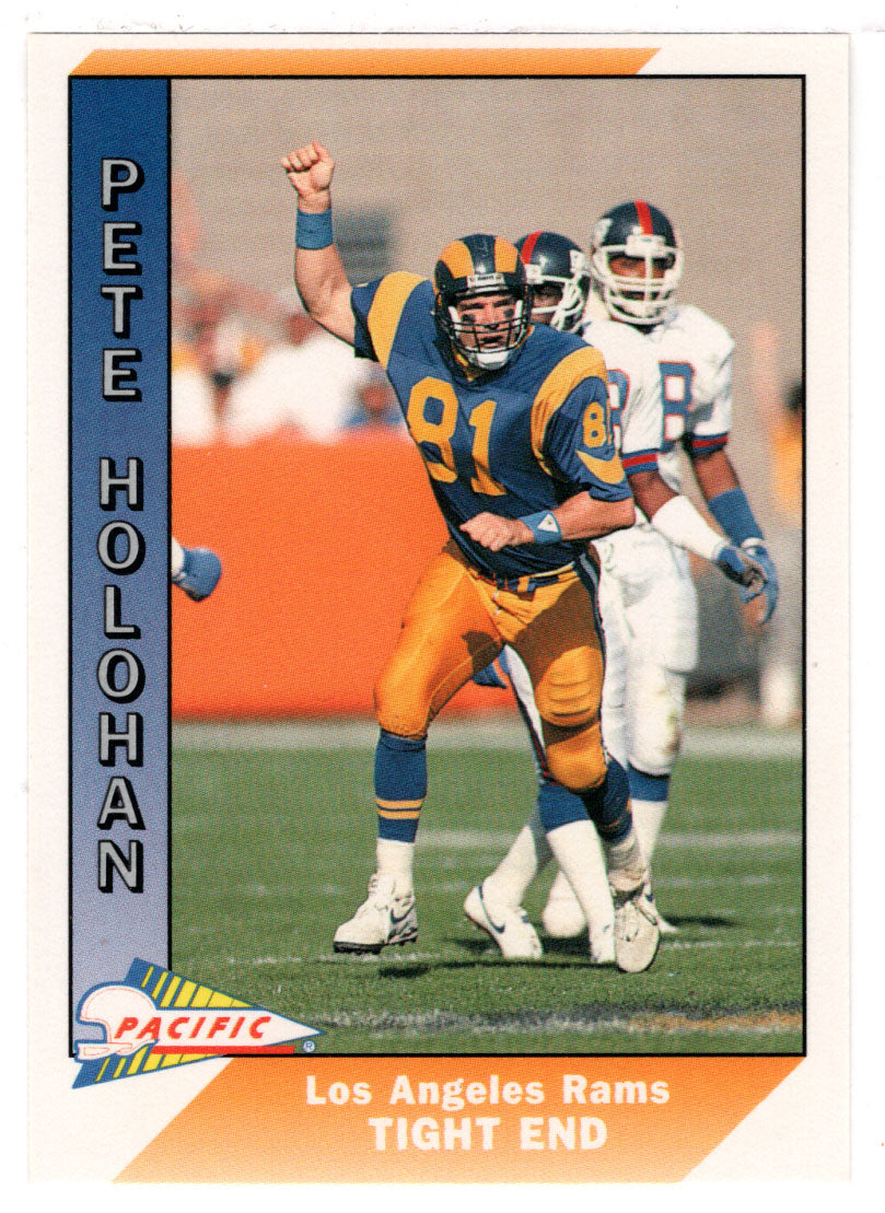 Pete Holohan - Los Angeles Rams (NFL Football Card) 1991 Pacific # 254 Mint