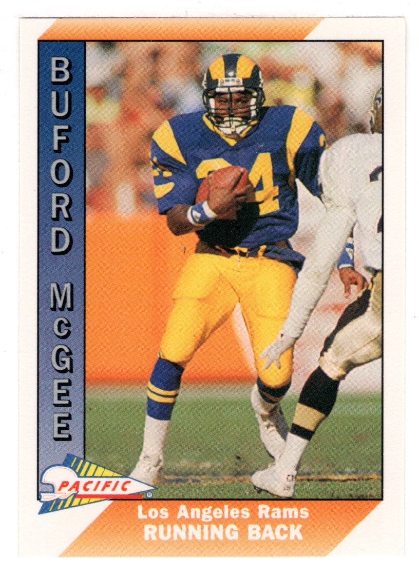 Buford McGee - Los Angeles Rams (NFL Football Card) 1991 Pacific # 255 Mint