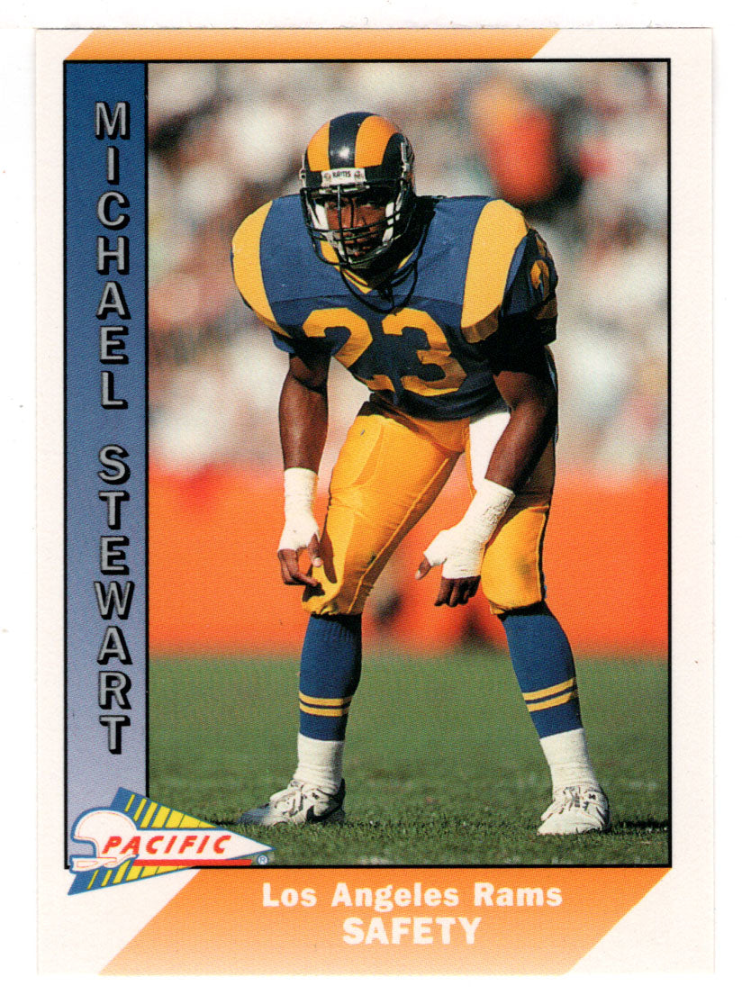 Michael Stewart - Los Angeles Rams (NFL Football Card) 1991 Pacific # 261 Mint