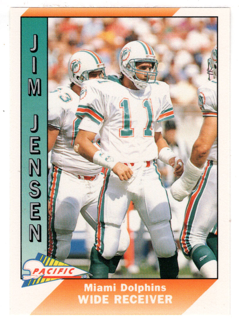 Jim Jensen - Miami Dolphins (NFL Football Card) 1991 Pacific # 281 Mint