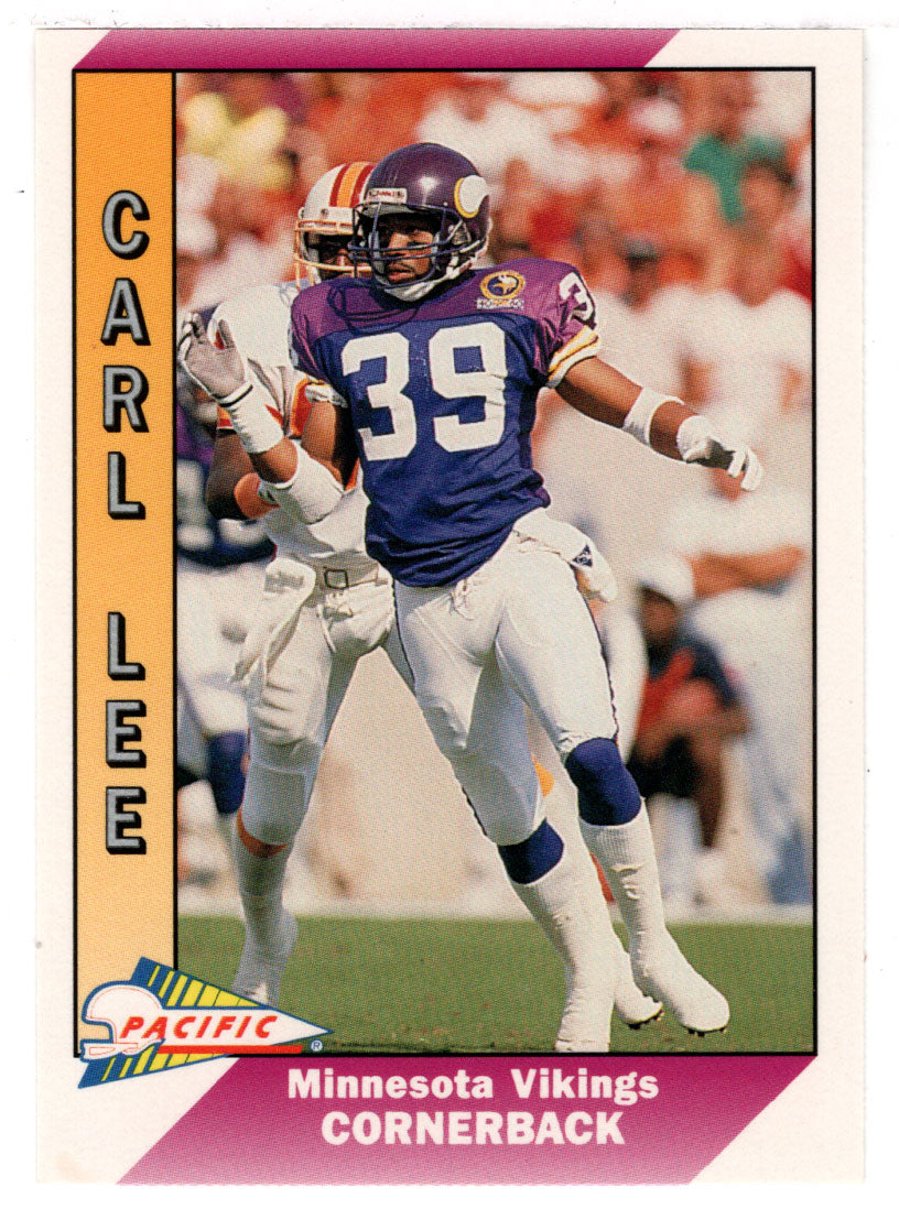 Carl Lee - Minnesota Vikings (NFL Football Card) 1991 Pacific # 291 Mint