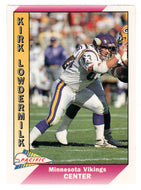 Kirk Lowdermilk - Minnesota Vikings (NFL Football Card) 1991 Pacific # 292 Mint