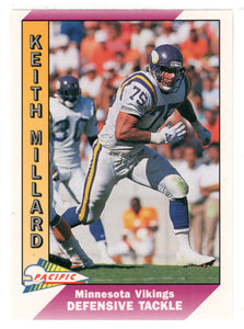 Keith Millard - Minnesota Vikings (NFL Football Card) 1991 Pacific # 295 Mint