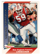 Vincent Brown - New England Patriots (NFL Football Card) 1991 Pacific # 303 Mint