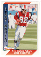 Sammy Martin - New England Patriots (NFL Football Card) 1991 Pacific # 319 Mint