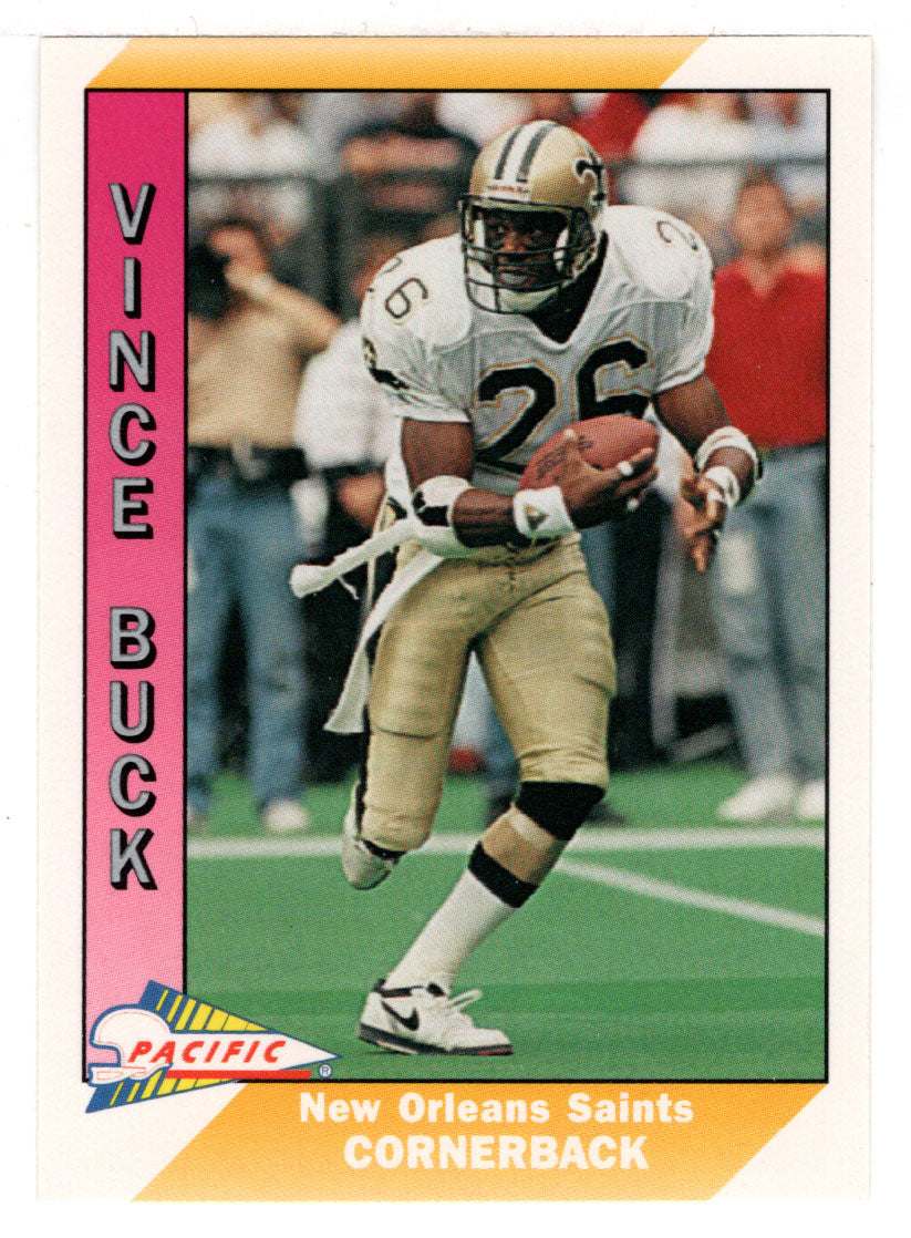 Vince Buck - New Orleans Saints (NFL Football Card) 1991 Pacific # 323 Mint