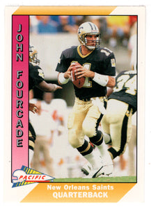 John Fourcade - New Orleans Saints (NFL Football Card) 1991 Pacific # 324 Mint