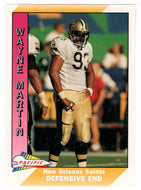 Wayne Martin - New Orleans Saints (NFL Football Card) 1991 Pacific # 332 Mint