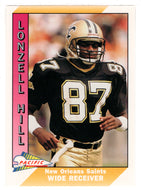 Lonzell Hill - New Orleans Saints (NFL Football Card) 1991 Pacific # 338 Mint